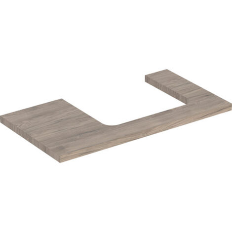 Geberit ONE Plan de lavabo, découpe à droite, 90x3x47 cm,