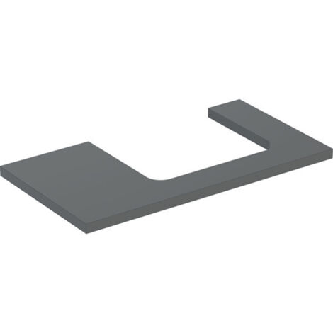 Geberit ONE Plan de lavabo, découpe à droite, 90x3x47 cm,
