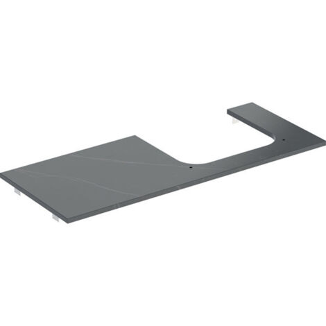 Geberit ONE Plaque de lavabo, découpe à droite, pour lavabo à