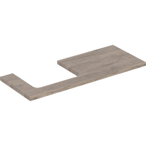 Geberit ONE Plaque de lavabo, découpe à gauche, pour lavabo à