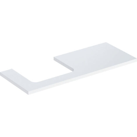 Geberit ONE Plaque de lavabo, découpe à gauche, pour lavabo à
