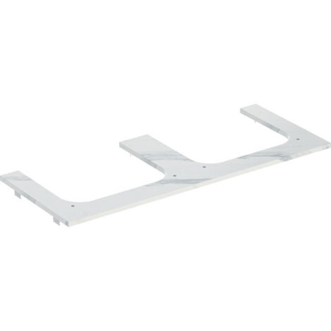 Geberit ONE Plaque de lavabo, découpe double, pour lavabo à