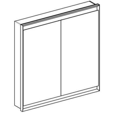 Geberit ONE Spiegelschrank mit ComfortLight, 2 Türen,