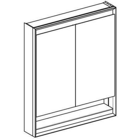 Geberit ONE Spiegelschrank mit ComfortLight, 2 Türen,
