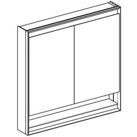 Geberit ONE Spiegelschrank mit ComfortLight, 2 Türen,