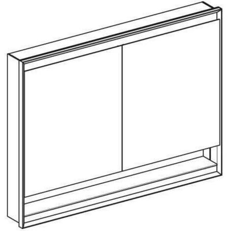 Geberit ONE Spiegelschrank mit ComfortLight, 2 Türen,