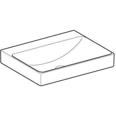 Geberit ONE - Waschtisch  60x48x14 cm, ohne Überlauf, ohne Hahnloch, KeraTect, weiß 505.021.01.1