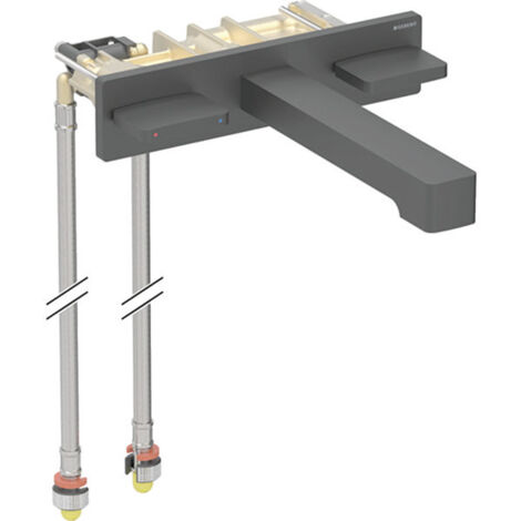 Geberit ONE Waschtischarmatur eckiges Design, Wandmontage,