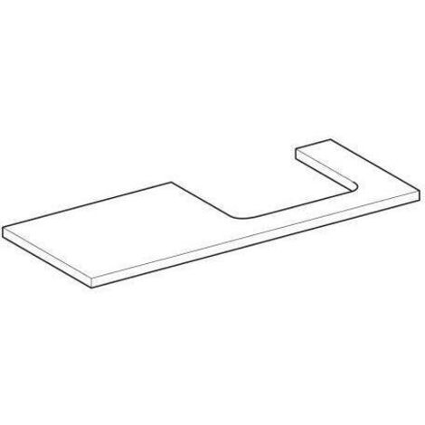 Geberit ONE Waschtischplatte, Ausschnitt rechts, 120x3x47 cm,