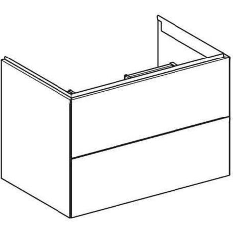 Geberit ONE Waschtischunterschrank, 2 Schubladen, 74x50,4x47cm,
