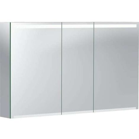 Geberit Option Armario con espejo e iluminación, tres puertas,