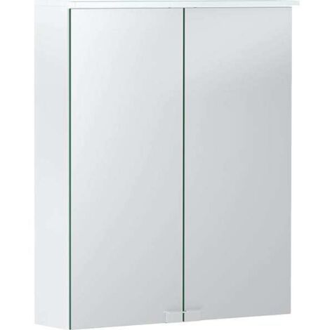 Geberit Option Basic Armoire de toilette avec éclairage, deux