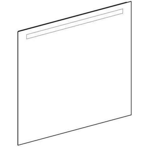 Geberit Option Basic Square Lichtspiegel, Beleuchtung oben,