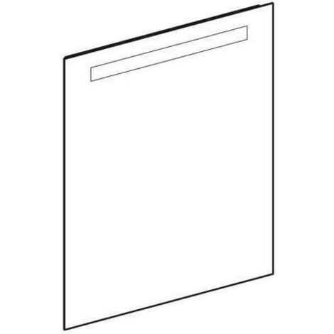 Geberit Option Basic Square Lichtspiegel, Beleuchtung oben,