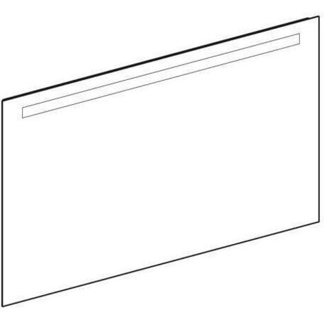 Geberit Option Basic Square Lichtspiegel, Beleuchtung oben,