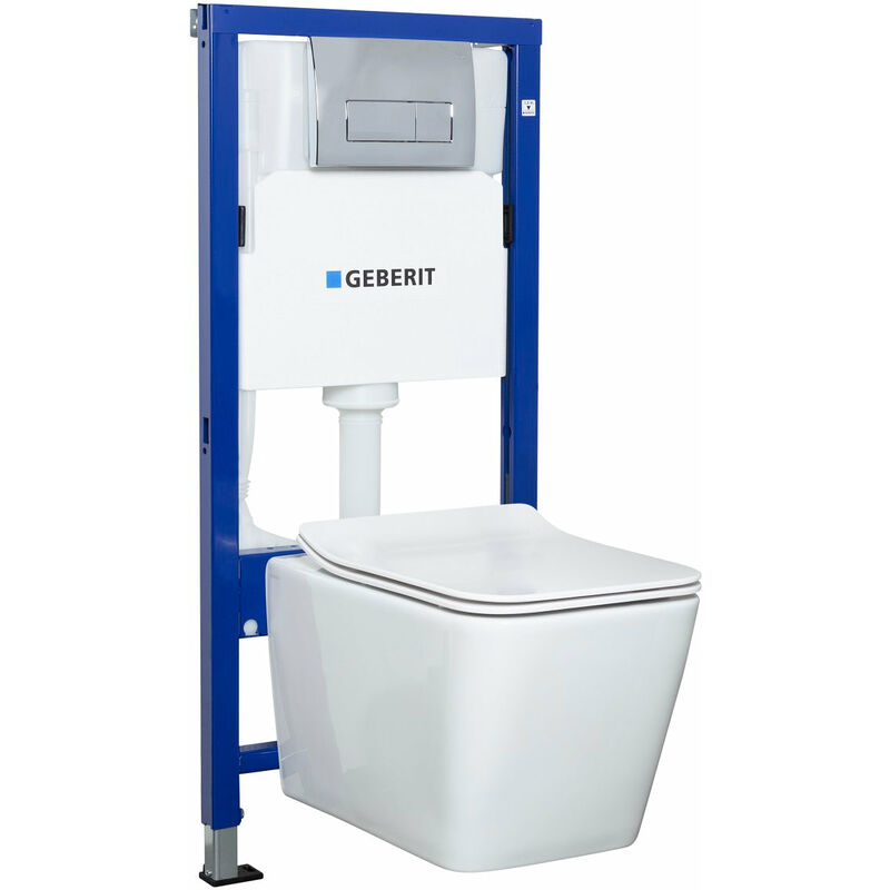 Geberit - wc suspendu blanc pack complet tinos