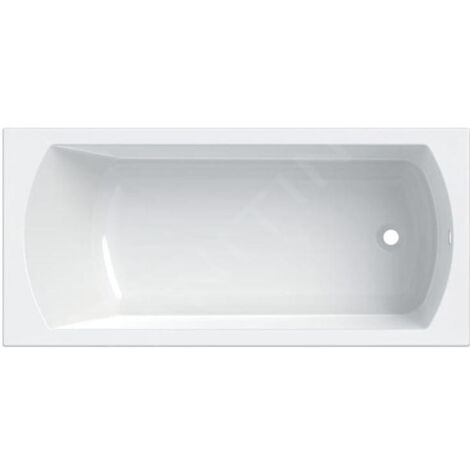 Baignoire rectangulaire 170x70 ARIA acrylique blanc + avec Tablier + Pieds + Vidage à chromé
