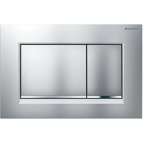 Geberit Piastra attuatore Sigma30 Double Touch, cromata opaca (115.883.JQ.1)