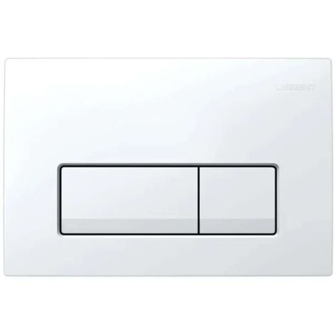 Geberit Piastra di sgancio Delta 50, a due tocchi, bianco alpino (115.119.11.1)