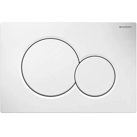 Geberit placca di comando Sigma 01 doppio tasto bianco