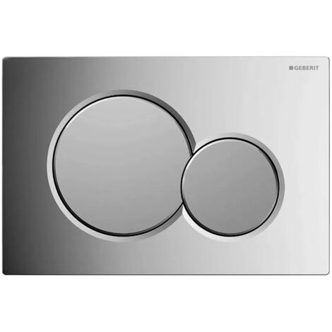 Geberit placca di comando Sigma 01 doppio tasto cromato satinato