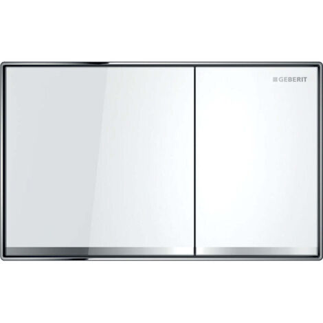 GEBERIT Placca Sigma 60 Doppio Tasto Vetro Nero
