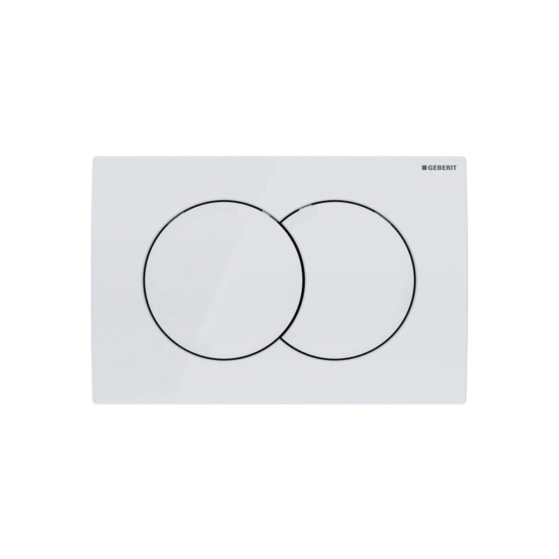 Plaque de commande Delta01, Blanc (115.107.11.1) - Geberit