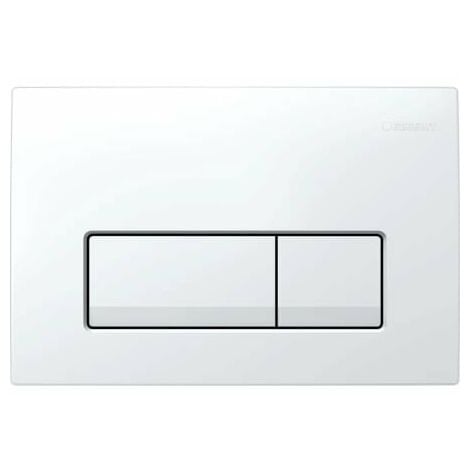 Geberit Plaque de commande Delta51 pour rinçage 2 volumes, Coloris: blanc-alpin - 115.105.11.1