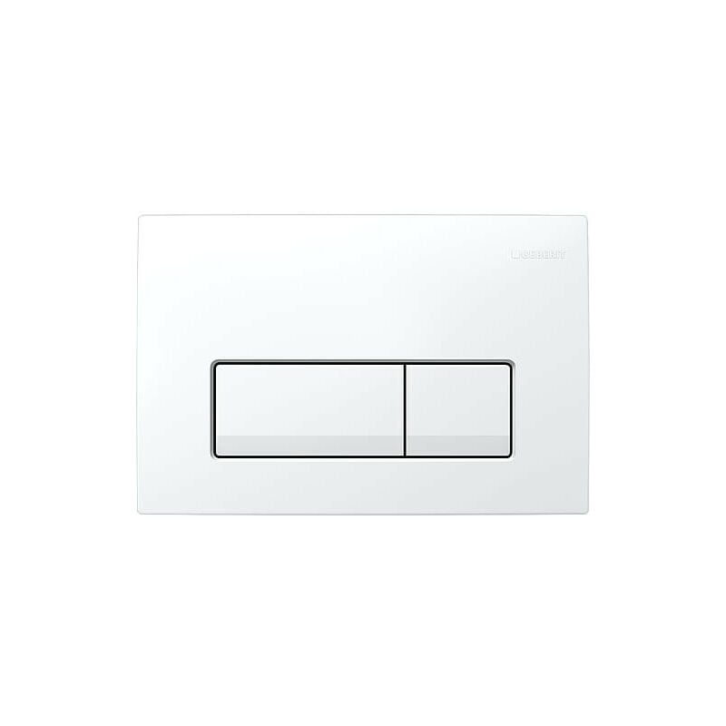 Plaque de commande Geberit Delta 51, 2-quantités, blanc, 115.105.11.1