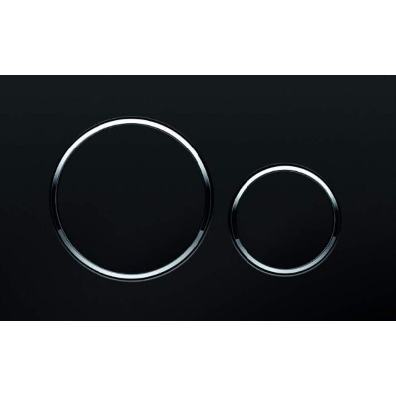 Plaque de commande sigma 20 avec double bouton couleur noir - Geberit