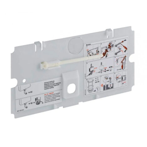 Geberit – Plaque de commande WC – Finition métal – Compatible réservoirs encastrés UP130 et 110.800 – Design élégant et discret