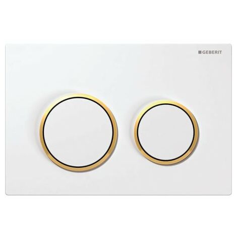 Geberit Plaque de déclenchement OMEGA20 GEBERIT, blanc doré (115.085.KK.1)