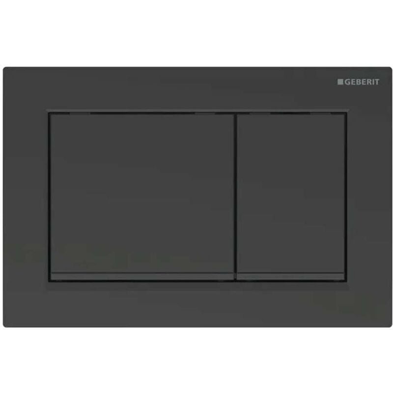 Geberit - Omega30 - Plaque de déclenchement, noir mat 115.080.16.1