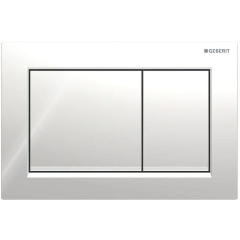 Omega30 - Plaque de déclenchement OMEGA30, chrome brillant/ chrome mat 115.080.KH.1 - Geberit