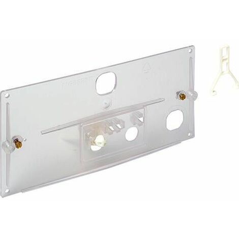 Geberit plaque de protection transparente avec mecanisme de cloche et etrier Ref.Nr.240.026.00.1