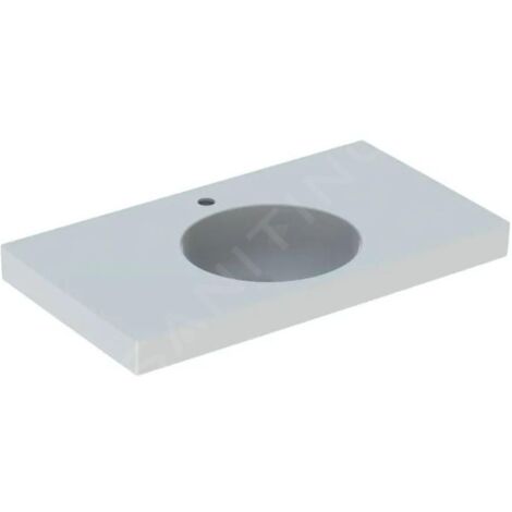 Geberit Preciosa II - Lavabo 900x500x165 mm, sans trop-plein, avec trou pour robinetterie, blanc 123292000