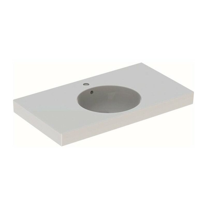 

Geberit - Preciosa II Lavabo con estante, 90x50cm, orificio para grifería en el centro, Blanco