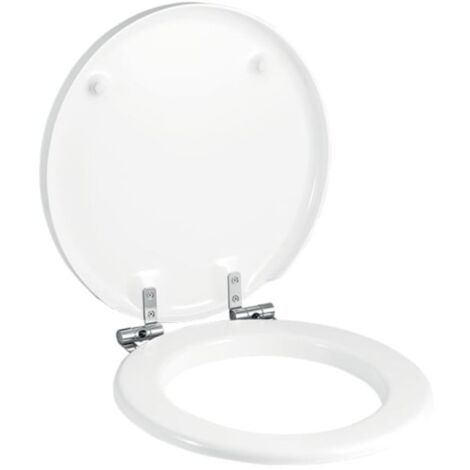 Geberit Preciosa WC-Sitz 571180000 weiß, Befestigung von oben, Scharniere Edelstahl, mit Deckel
