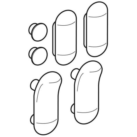 Geberit Puffer Set, für WC-Deckel 1 Satz, 598141000, 598141000