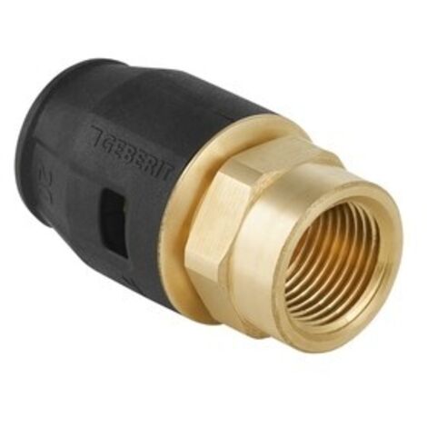 GEBERIT Pushfit Raccordo Diritto Femmina Ottone Ø20X3/4"F - 651.562.00.1
