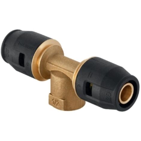 Geberit PushFit Té avec filetage intérieur, DN 12 / 15 / 12, 650.361.00.1