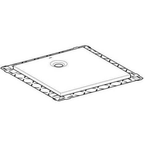 Geberit quadratische Duschwanne Olona 100x100 cm, Höhe 4 cm,