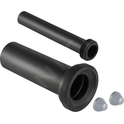 Geberit Raccordement d'appareil garniture de raccordement PE pour WC suspendu Ø110mm prolongé 10cm 30cm avec joint d'étanchéité