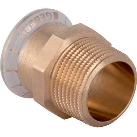GEBERIT Raccordo Manicotto Misto Femmina/Maschio Bronzo Ø18X3/4"M Per Acqua - 61705