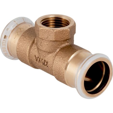 GEBERIT Raccordo Tee Ridotto Misto Bronzo Ø28X3/4"Fx28 - 61360