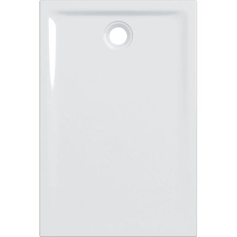 Geberit – Receveur de douche à encastrer 140x90cm – Céramique émaillée 4 côtés – Ultra-plat avec traitement antigliss PN 18 – Pour bonde siphoïde 90
