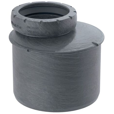 Geberit Reduktion exzentrisch Silent-Pro, DN 90/75, PP-MX, Schwarz, 393473141