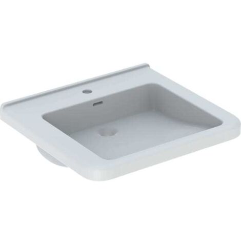 Geberit RENOVA COMFORT SQUARE Lavabo 600x550mm unterfahrbar blanco KT