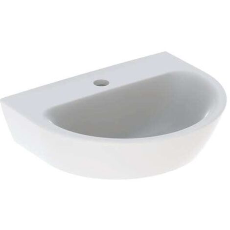 Geberit Renova Handwaschbecken, 1 Hahnloch, ohne Überlauf,
