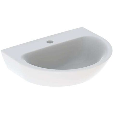 Geberit Renova Handwaschbecken, 1 Hahnloch, ohne Überlauf,
